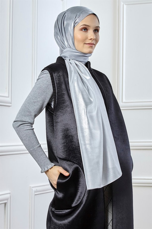 Armine Trend Viscon Şal 00Oa0444 Gri-K.Gri