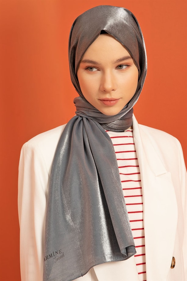 Armine Trend Viscon Şal 00Oa0444 Füme-Siyah