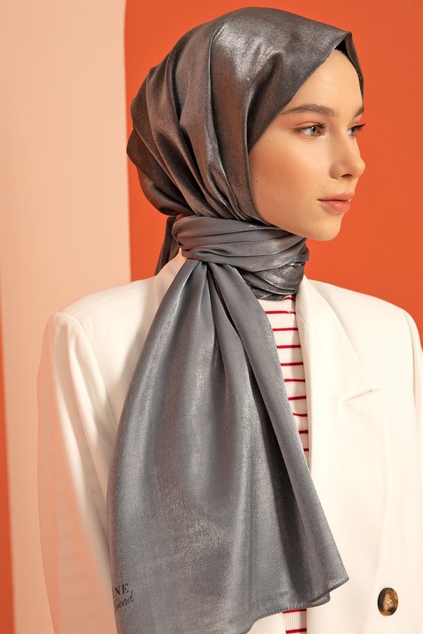 Armine Trend Viscon Şal 00Oa0444 Füme-Siyah