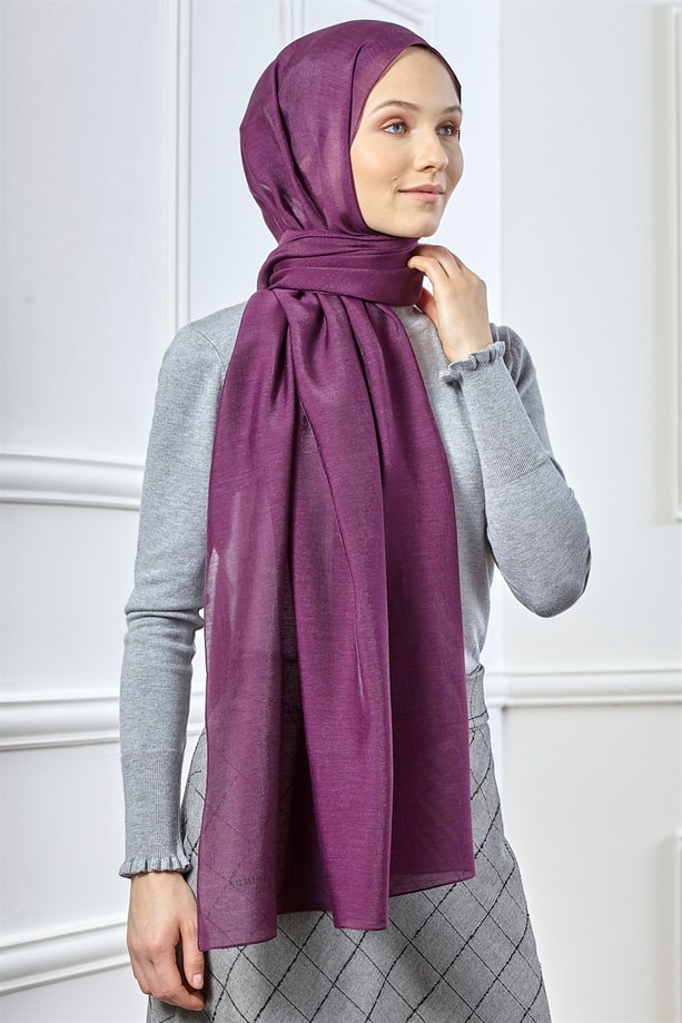 Armine Trend Viscon Şal 00Oa0444 Mürdüm