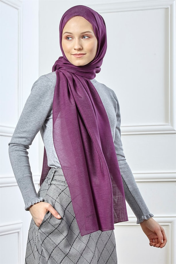 Armine Trend Viscon Şal 00Oa0444 Mürdüm