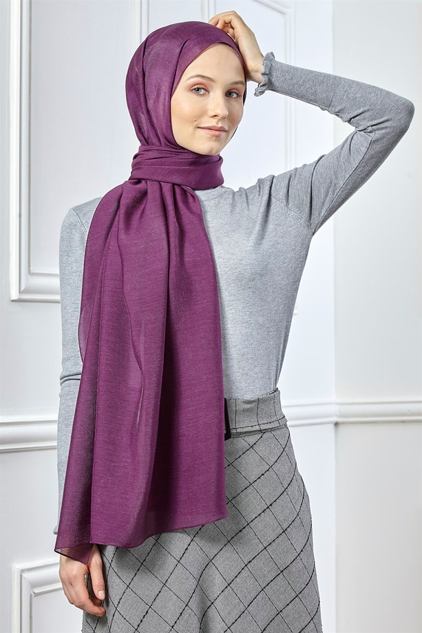 Armine Trend Viscon Şal 00Oa0444 Mürdüm