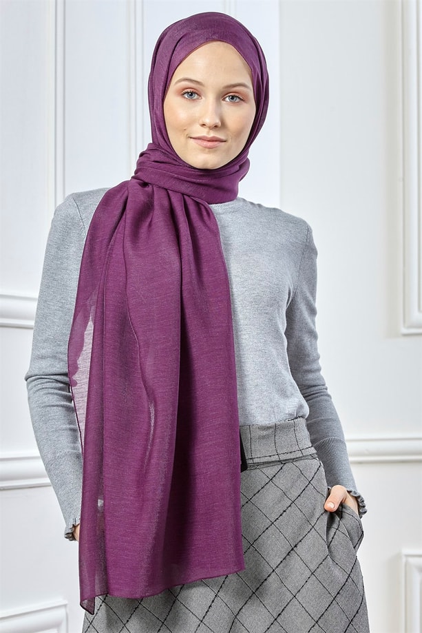 Armine Trend Viscon Şal 00Oa0444 Mürdüm