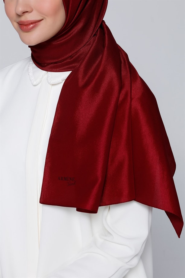 Armine Trend Polyester Şal 00Oa0444 Bordo