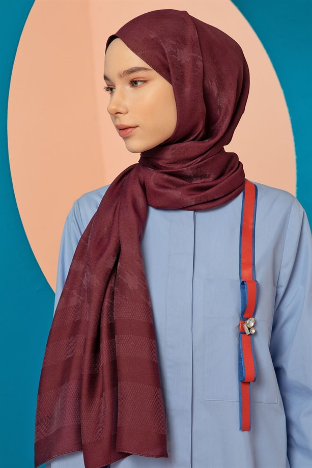 Armine Trend Viscon Şal 00Oa0444 Mürdüm