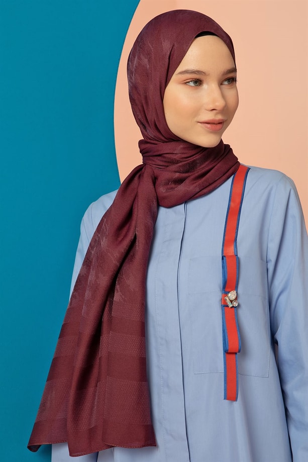 Armine Trend Viscon Şal 00Oa0444 Mürdüm
