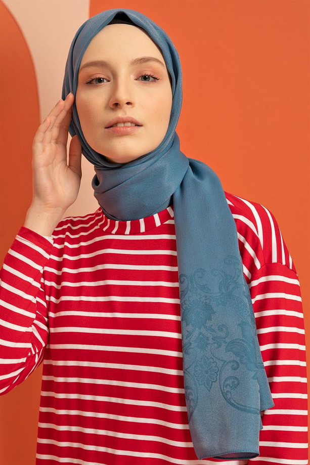 Armine Trend Viscon Şal 00Oa0444 İndigo