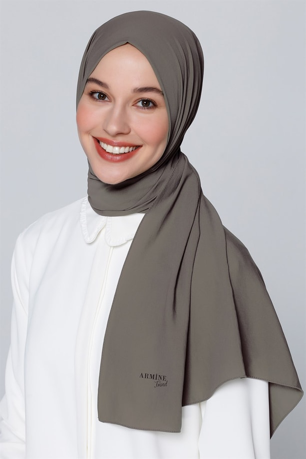 Armine Trend Polyester Şal 00Oa0444 Çikolata