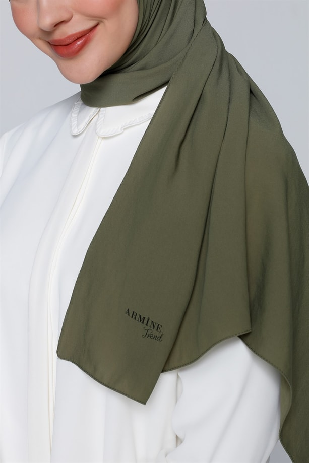 Armine Trend Polyester Şal 00Oa0444 Haki