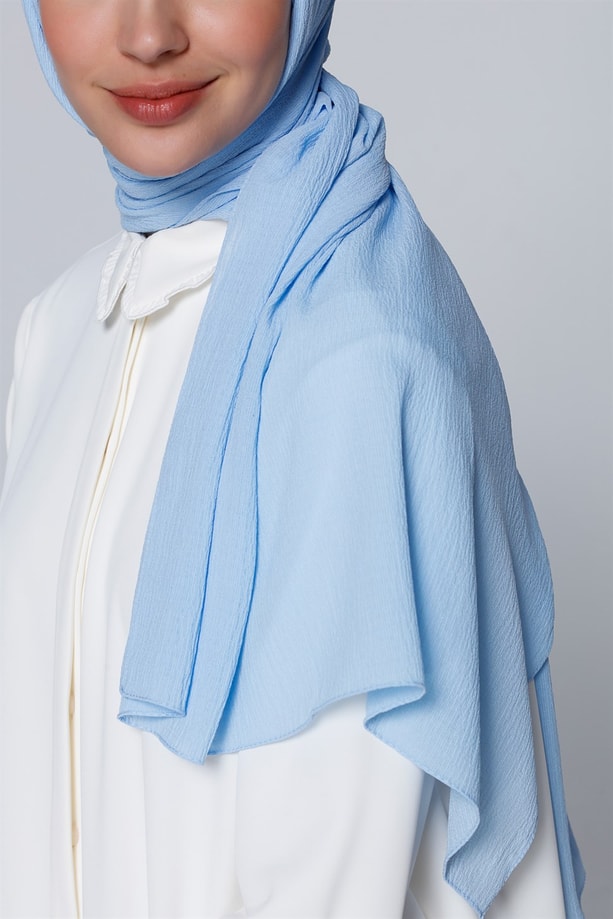 Armine Trend Polyester Şal 00Oa0444 Bebe Mavi