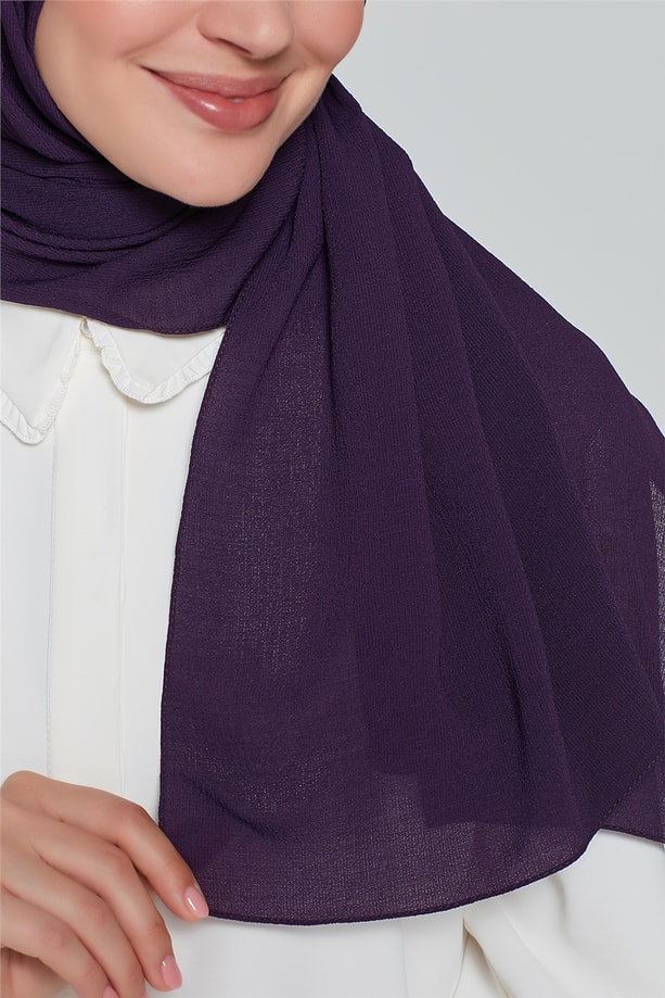 Armine Trend Polyester Şal 00Oa0444 Mürdüm