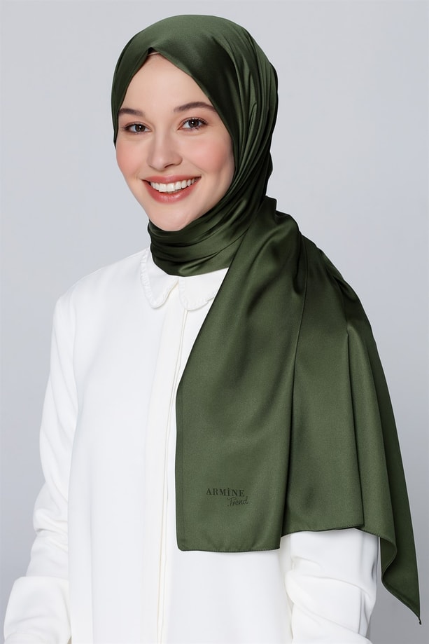 Armine Trend Polyester Şal 00Oa0444 Haki