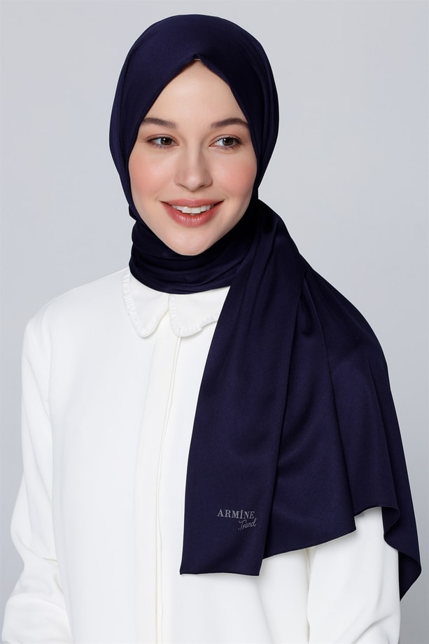 Armine Trend Polyester Şal 00Oa0444 Lacivert