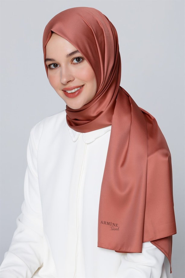 Armine Trend Polyester Şal 00Oa0444 Soğan Kabuğu