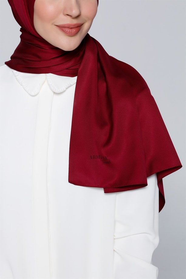 Armine Trend Polyester Şal 00Oa0444 Vişne