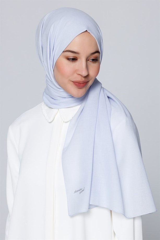 Armine Trend Polyester Şal 00Oa0444 Açık Mavi