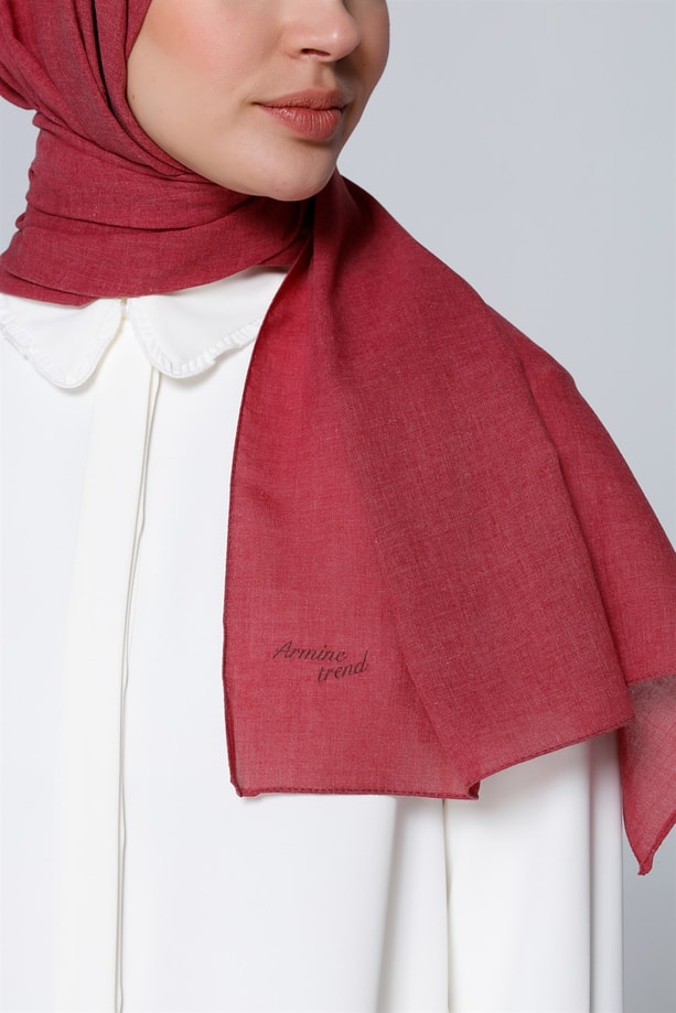 Armine Trend Polyester Şal 00Oa0444 Bordo