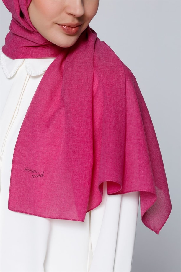 Armine Trend Polyester Şal 00Oa0444 Fuşya