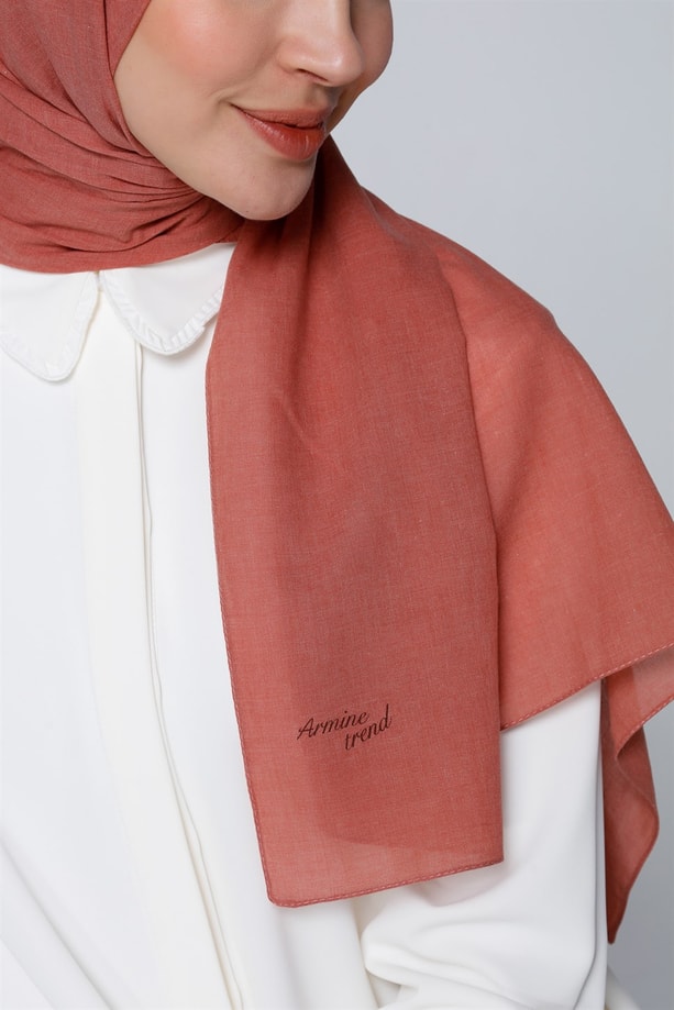 Armine Trend Polyester Şal 00Oa0444 Kiremit