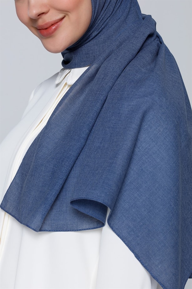 Armine Trend Polyester Şal 00Oa0444 Kot Mavisi