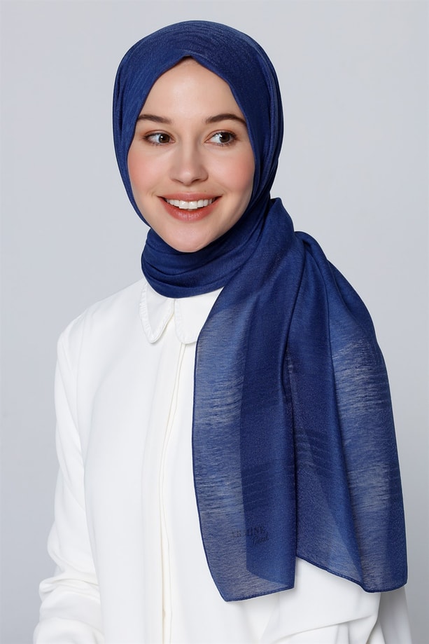 Armine Trend Polyester Şal 00Oa0444 Kot Mavisi