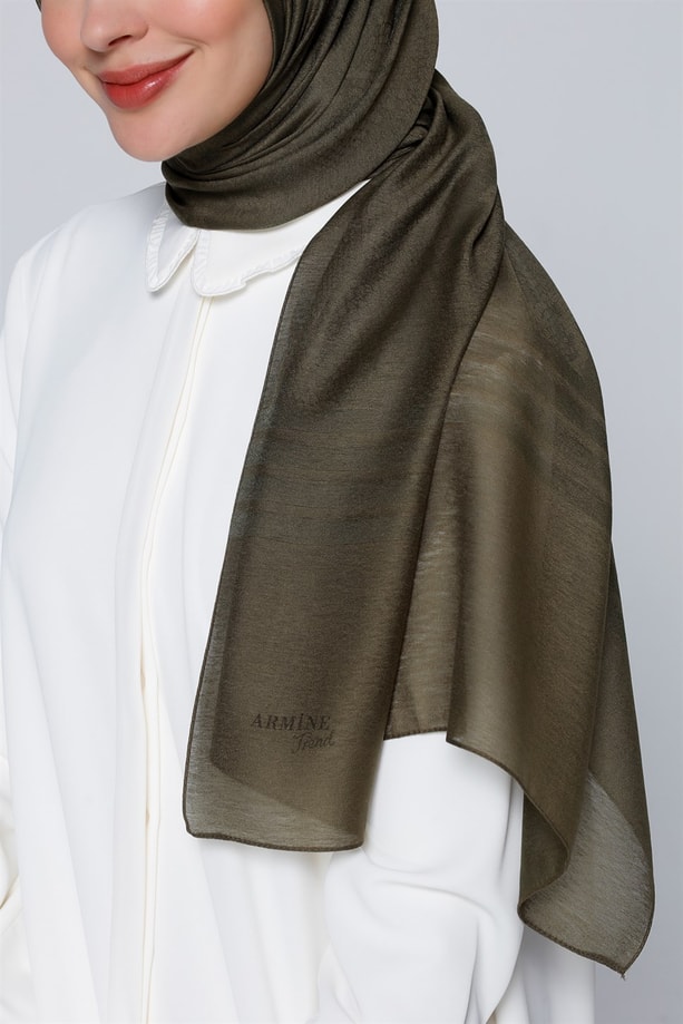 Armine Trend Polyester Şal 00Oa0444 Haki