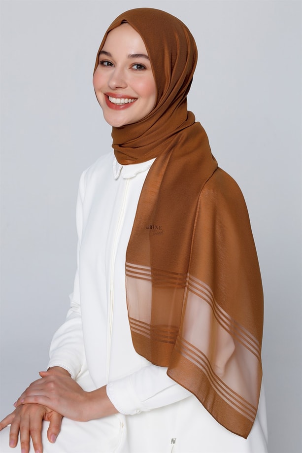 Armine Trend Polyester Şal 00Oa0444 Tarçın