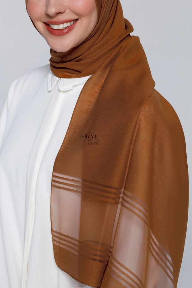 Armine Trend Polyester Şal 00Oa0444 Tarçın