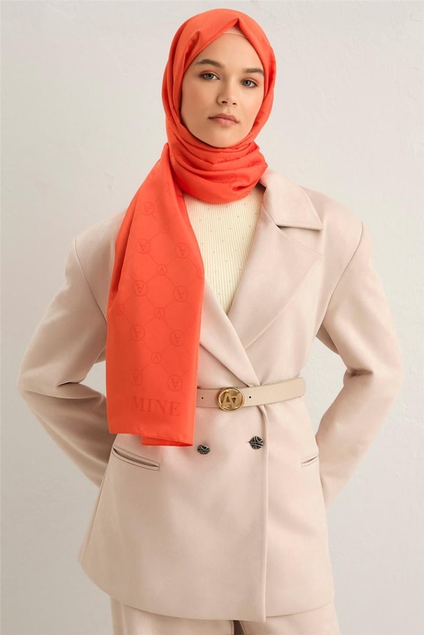 Armine Trend İnci Monogram Şal 2 11 14