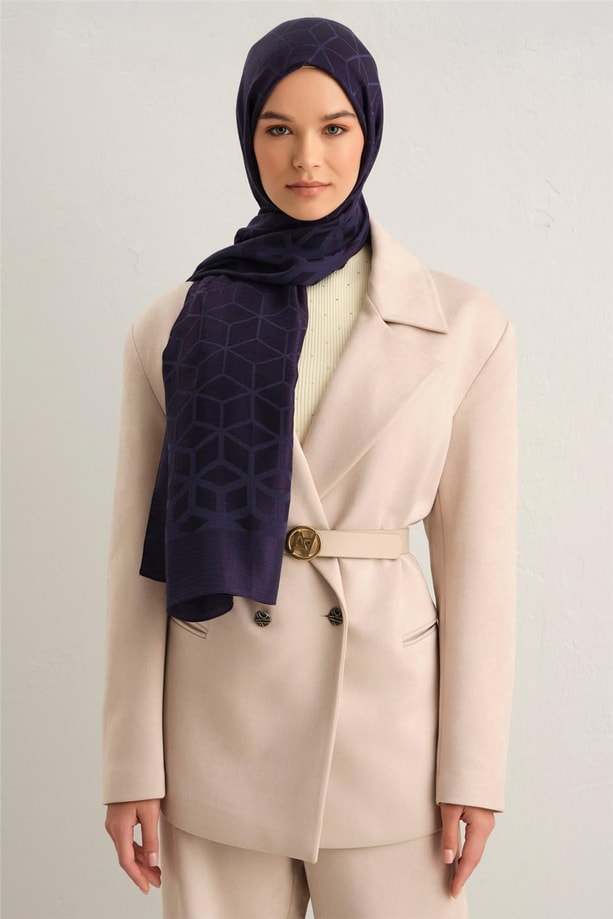 Armine Lyocell Petek Desen Şal 1002-2 1113-7 112-18