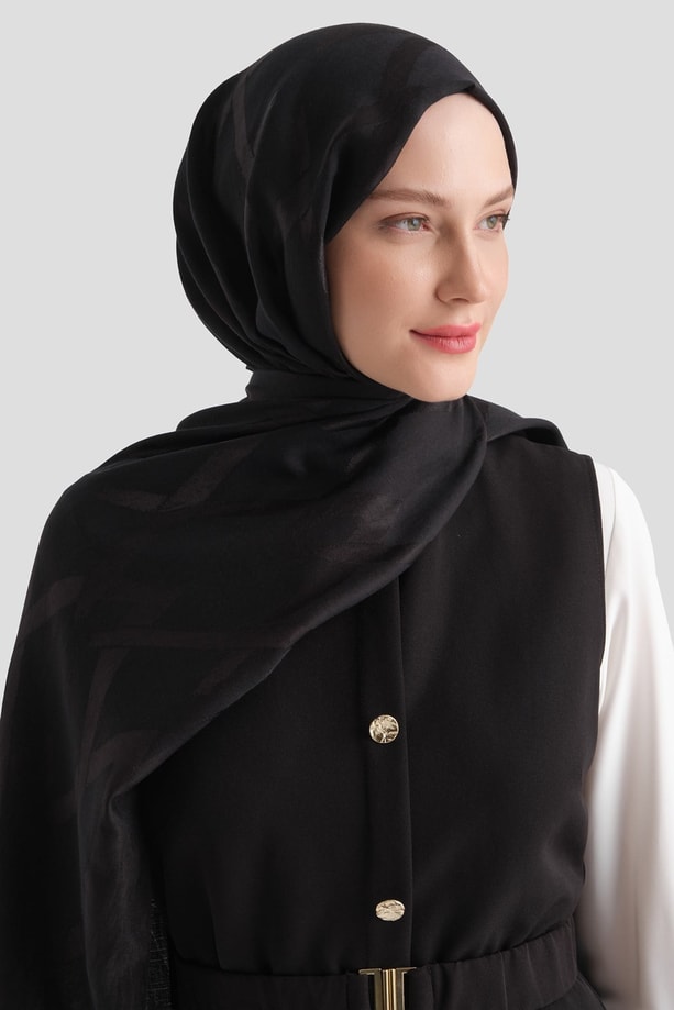 Armine Lyocell Naia Zikzak Desen Şal  1- 01