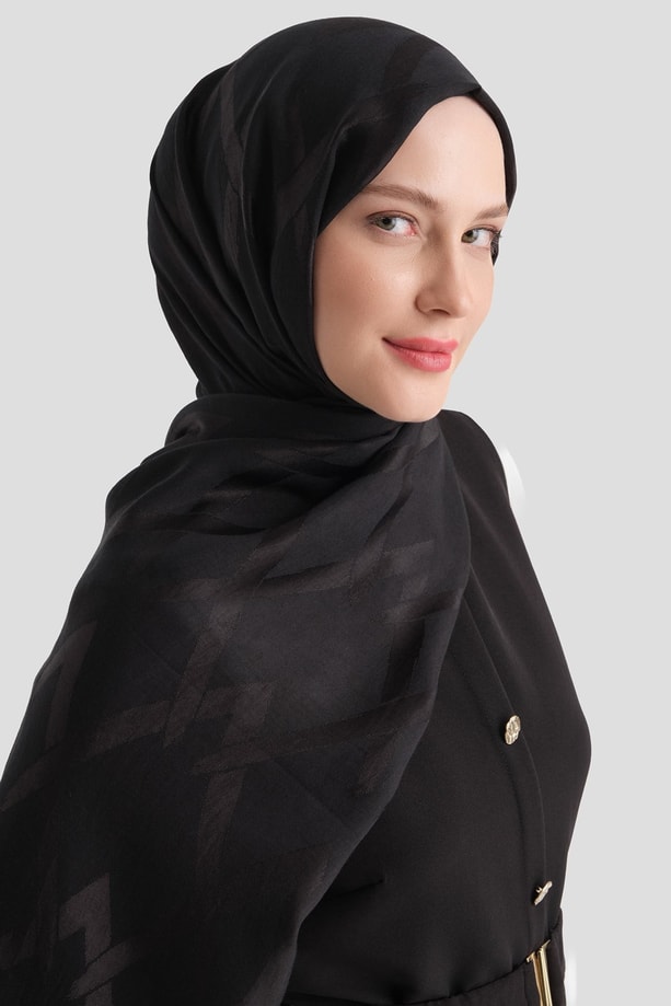 Armine Lyocell Naia Zikzak Desen Şal  1- 01
