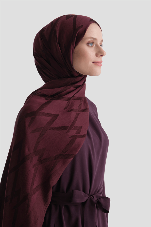 Armine Lyocell Naia Zikzak Desen Şal  1- 51