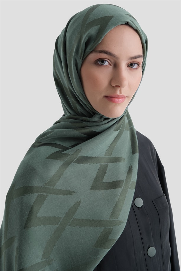 Armine Lyocell Naia Zikzak Desen Şal  1- 54