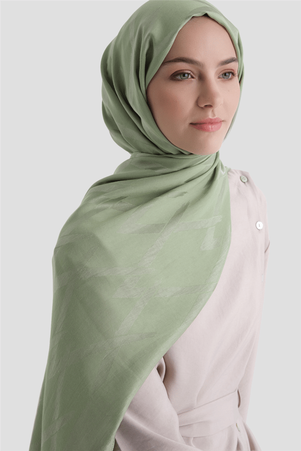 Armine Lyocell Naia Zikzak Desen Şal  1- 55