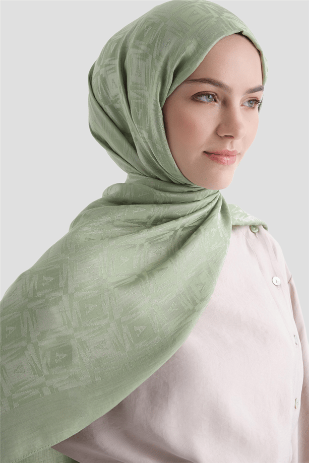 Armine Lyocell Naia Kare Monogram Şal 6 55