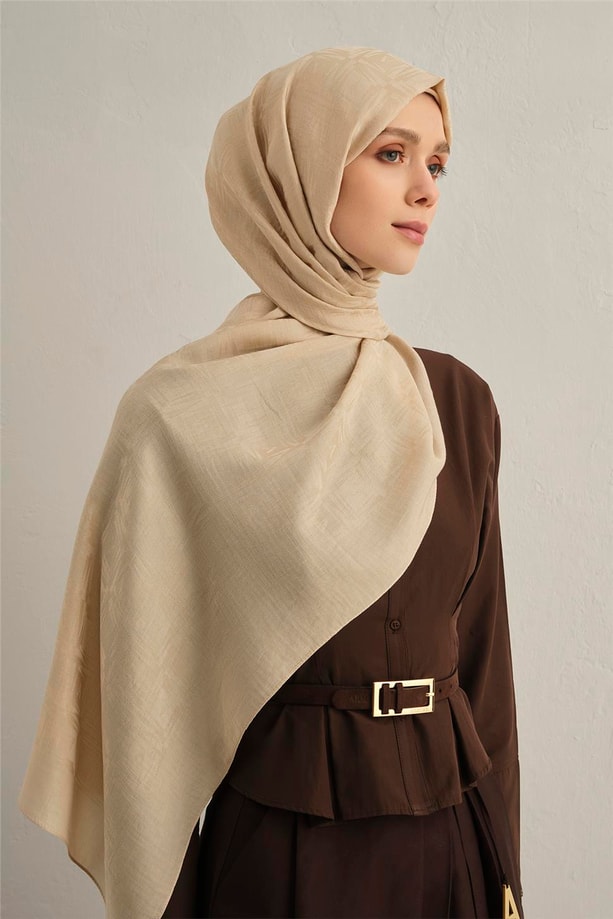 Armine Lyocell Naia Kare Monogram Şal 6 64