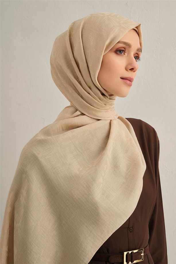 Armine Lyocell Naia Kare Monogram Şal 6 64