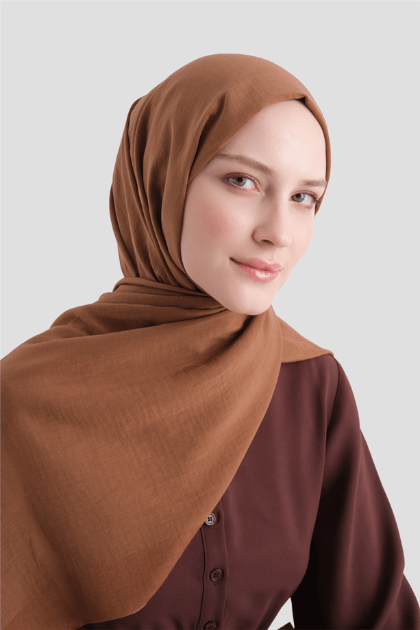 Armine Bordürlü Lyocell Şal 74 Tarçın