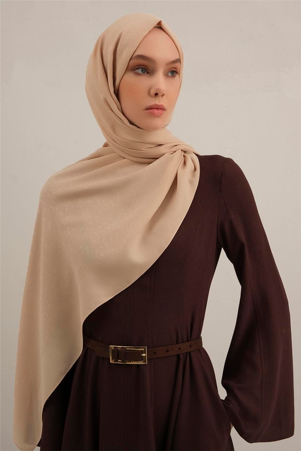 Armine Damla Desen Bambu Cotton Şal 04