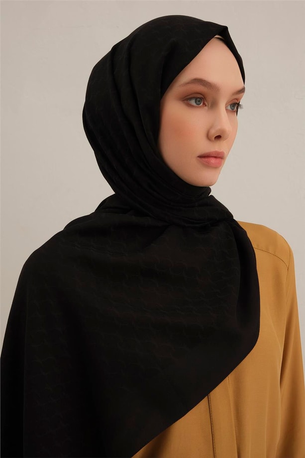 Armine Link Desen Bambu Cotton Şal 01