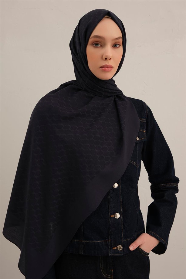 Armine Link Desen Bambu Cotton Şal 02