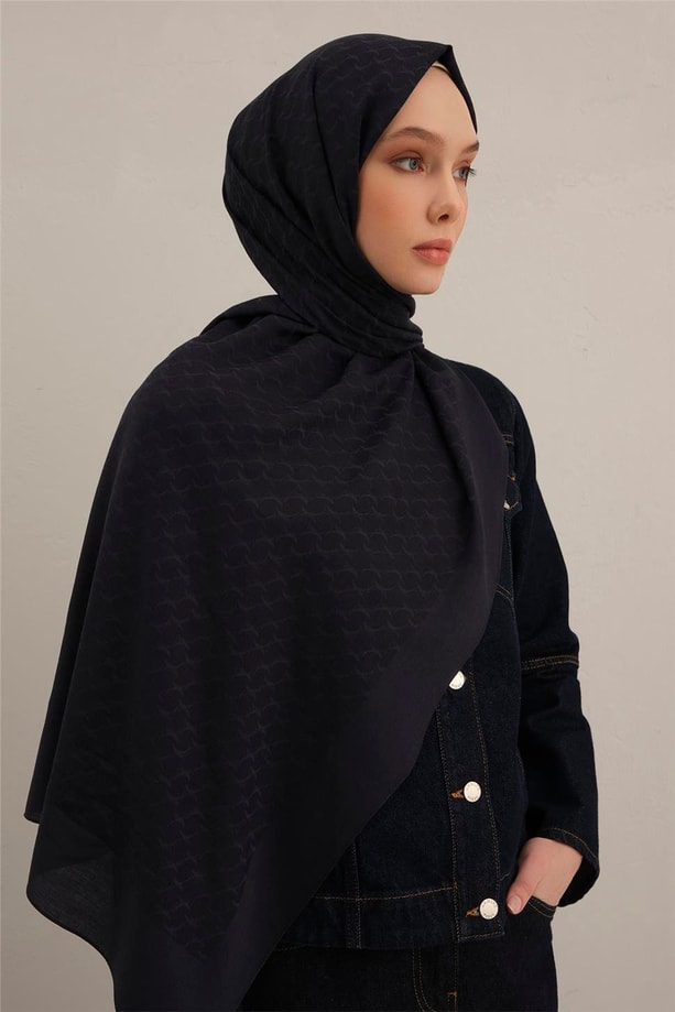 Armine Link Desen Bambu Cotton Şal 02