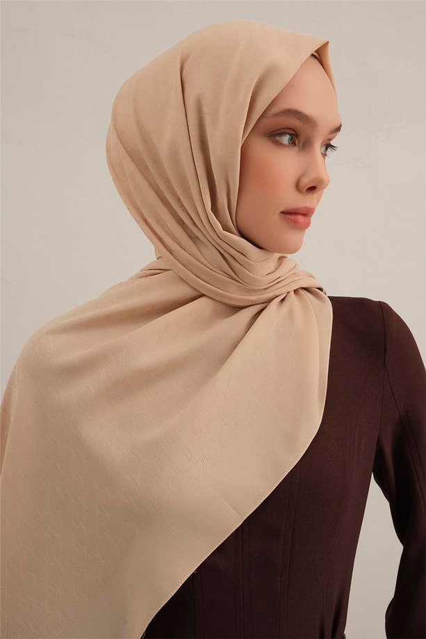 Armine Link Desen Bambu Cotton Şal 04