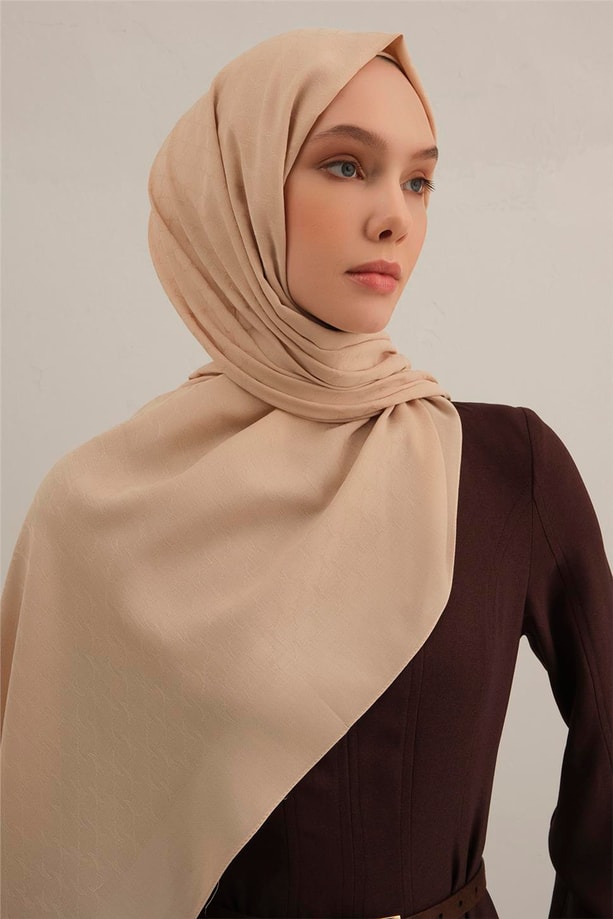 Armine Link Desen Bambu Cotton Şal 04