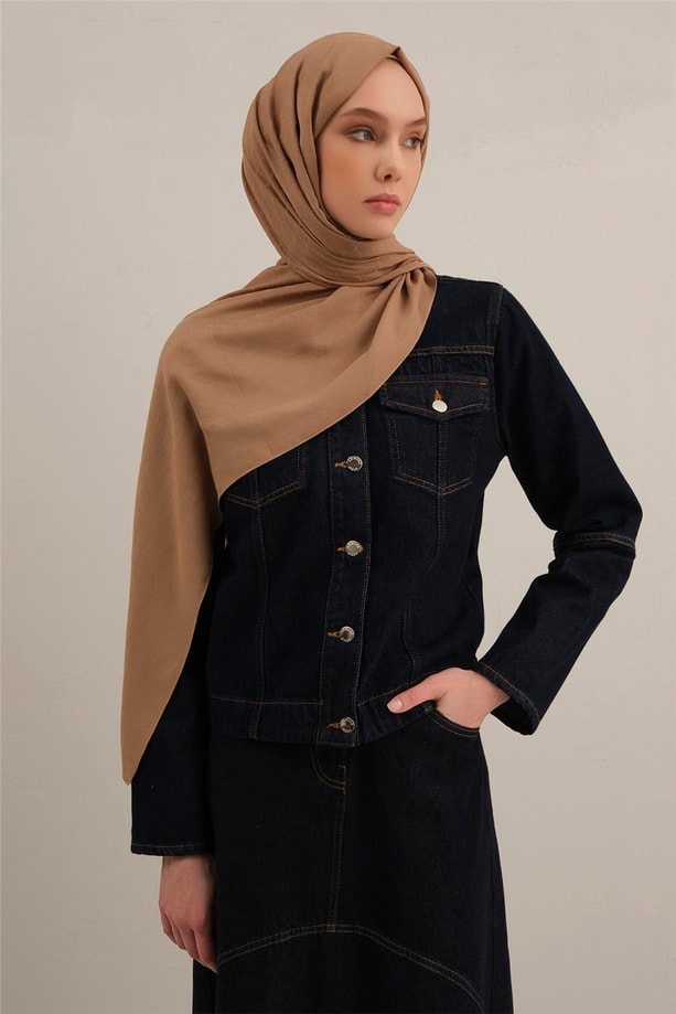 Armine Link Desen Bambu Cotton Şal 12