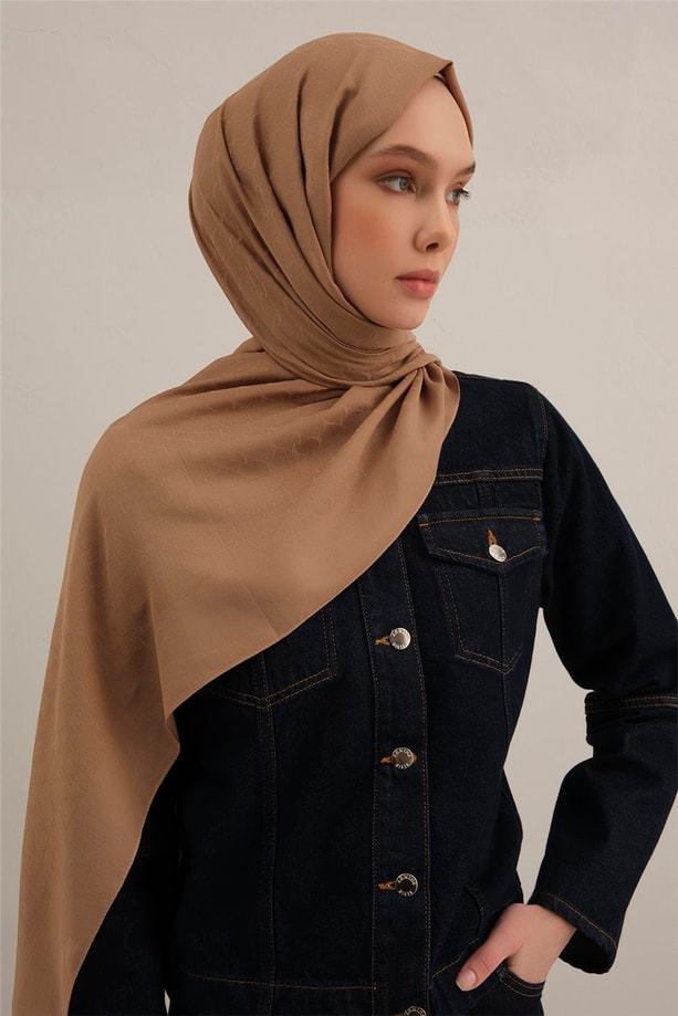 Armine Link Desen Bambu Cotton Şal 12