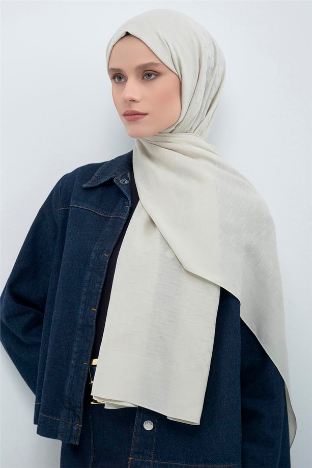 Armine Link Desen Bambu Cotton Şal 17