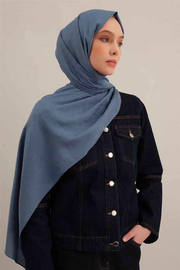 Armine Link Desen Bambu Cotton Şal 26