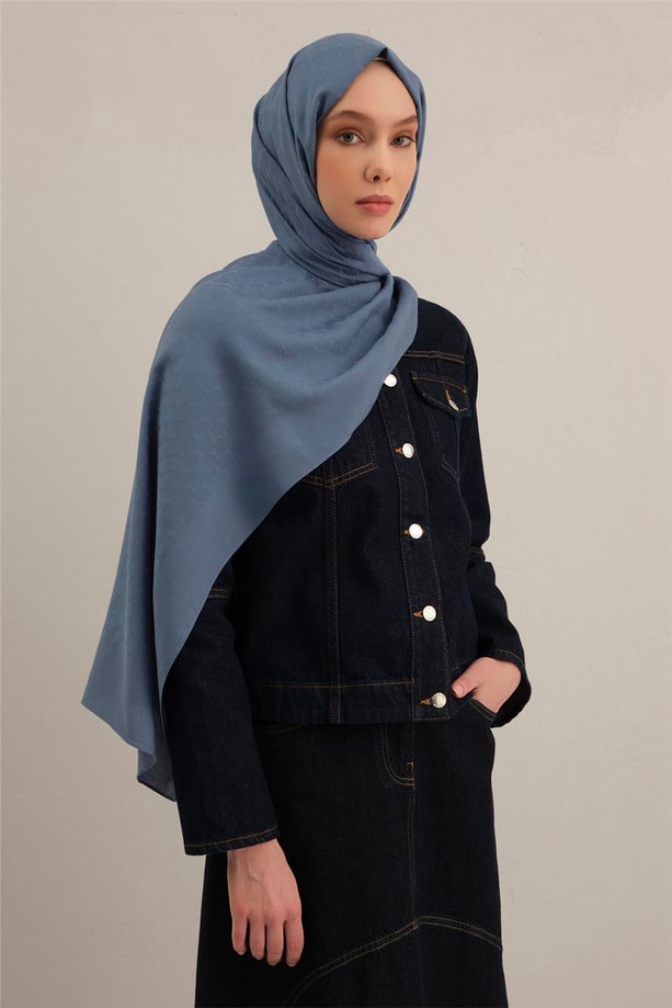 Armine Link Desen Bambu Cotton Şal 26